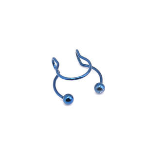 Personnalité de la mode Sexy multicolore non percé sans trou <span class=keywords><strong>faux</strong></span> or argent acier inoxydable nez Piercing <span class=keywords><strong>anneau</strong></span> - Product Image 3