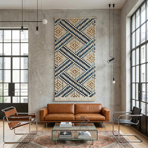 Decoración Textil Natural Texturizada para el Hogar, Formas Geométricas, <span class=keywords><strong>Estilo</strong></span> <span class=keywords><strong>Bauhaus</strong></span> Contemporáneo para Sala de Estar, Restaurante, Decoraciones de Boda - Product Image 1