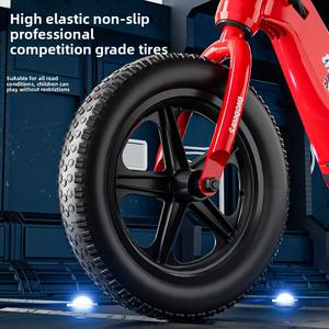 Vélo d'équilibre électrique en magnésium approuvé CE et CPSC pour enfants de 3 à 12 ans, 3 vitesses 5/10/15 km/h, moteur 120W, 360 °   Guidon rotatif - Product Image 5