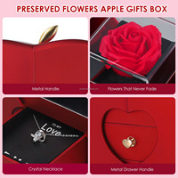 Apple Style Anneau Boucle D'oreille Collier Bijoux Emballage Cadeau Boîtes De Papier De Noël Floral Papier Carte Fleur Boîte Cadeau Fabricants
