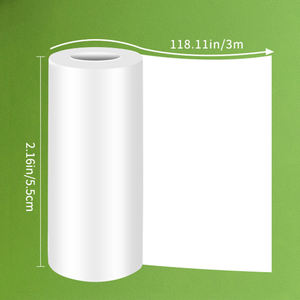 25 adet çift katmanlı Mini termal yazıcı etiket rulo yapıştırıcı yazdırılabilir kağıt notlar dergiler ve el sanatları için 5.7x2.5cm - Product Image 3