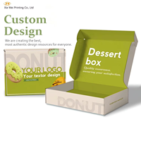 Boîtes d'Emballage en Papier Pliables pour Gâteaux, Biscuits, Pains, Pâtisseries, Donuts, Macarons, avec Logo Personnalisé, Conception Écologique, Impression Alimentaire