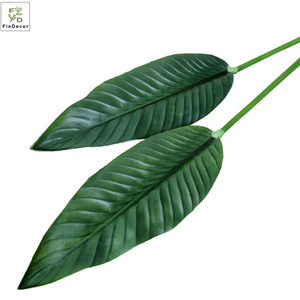 Vente chaude Feuilles artificielles en PU d'oiseau de paradis Toucher réaliste Feuillage pour la maison Hôtel Mariage Fête Décoration tropicale - Product Image 3
