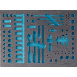 HAZET - 163-139L 2-component soft <b>foam</b> insert for 163-139/90 - EAN 4000896151523 <b>ROLLING</b> WORKSHOPS EMPTY TRAYS - Product Image 1