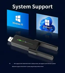 Adaptador <span class=keywords><strong>USB</strong></span> 3.0 WiFi 6 Bluetooth 5.4 AX900, Tarjeta de Red de Doble Banda, 900Mbps Inalámbrico 5G para PC, Computadora de Escritorio, Portátil, Accesorios de Computación - Product Image 3