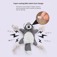 Jouet à mâcher durable en peluche pour chiot, moderne et élastique, pour le nettoyage et le nettoyage des dents, anti-fuite, pour petits chiens