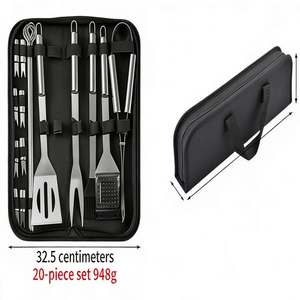 Ensemble d'ustensiles de grill de qualité commerciale, résistance industrielle pour la cuisson à fort volume dans les campings - Product Image 5