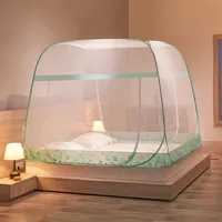 Tenda Gratis pemasangan baru musim panas, tenda kelambu kawat rumah dapat dilepas satu potong, tenda untuk tempat tidur luar ruangan dengan fitur lipat