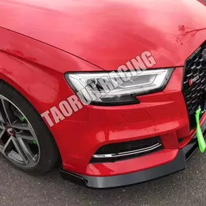 ABS negro parachoques delantero mentón labio para <span class=keywords><strong>Audi</strong></span> <span class=keywords><strong>A3</strong></span> <span class=keywords><strong>S</strong></span>-<span class=keywords><strong>line</strong></span> y S3 parachoques 2017 <span class=keywords><strong>2018</strong></span> 2019 - Product Image 4