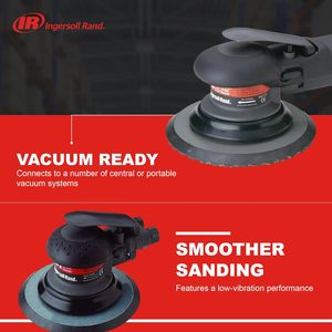 Ponceuse orbitale pneumatique Ingersoll Rand 6 pouces avec plateau en vinyle 12000 tr/min - Product Image 3