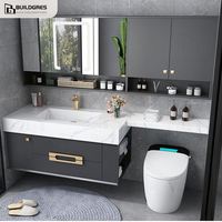 Meuble-lavabo élégant de salle de bain Meuble-lavabo en contreplaqué Meuble-lavabo de salle de bain