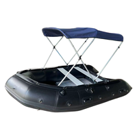 Bateau pneumatique de sport OEM en PVC de 180 cm avec plancher en aluminium, bateau en caoutchouc PVC robuste pour les sports nautiques en mer, lac et extérieur
