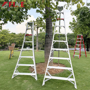 <span class=keywords><strong>Escabeau</strong></span> pliant en aluminium moderne pour l'extérieur, <span class=keywords><strong>8</strong></span> <span class=keywords><strong>marches</strong></span>, pour la cueillette des fruits dans les vergers, modèle Farmhouse Harvest Farm Triangle Garden - Product Image 4
