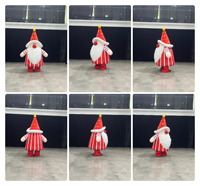 Costume gonflable interactif facile à enfiler et à retirer, en peluche et tissu Oxford, pour Gnomes/Tomte/Nisse/Kabouter