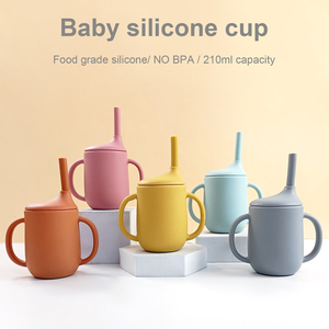 Vaso <span class=keywords><strong>de</strong></span> Agua para Bebés con Pajita, Material Resistente al Calor, Apto para Microondas, Ecológico, con Asa - Product Image 2