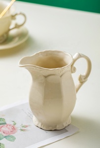 The Manufacturer Promotes European Style Simple Relief Ceramic Coffee <b>Set</b> Afternoon <b>Tea</b> <b>Set</b> - Product Image 6