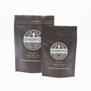 Custom food mylar ziplock seed packing smell proof bag packaging bags black matte zip lock bags with logo