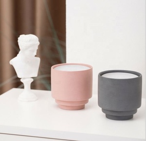 Fashion Home Decoration Matte Multi-colored Wedding <b>Candle</b> Cup Container Ceramic Empty <b>Candle</b> Jars Without Lid - Product Image 6