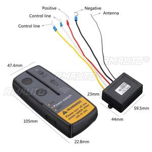 ชุดควบคุมวินซ์ไร้สายดิจิตอล 2.4G 12V จำนวน 2 ชุด พร้อมรีโมท 4 ตัว + ตัวรับสัญญาณ 2 ตัว ระยะ 100 ฟุต สำหรับรถจี๊ปและรถ SUV - Product Image 5