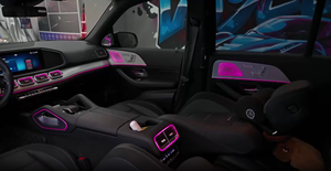 ICarsin para Mercedes Benz GLE W167 <span class=keywords><strong>GLS</strong></span> X167, Luz Ambiental Mágica, Nueva Luz Ambiental LED Sinfónica de Colores, Kit de Accesorios para Automóvil - Product Image 3