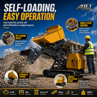 Mini camion benne tout-terrain haute performance pour le nettoyage des exploitations agricoles