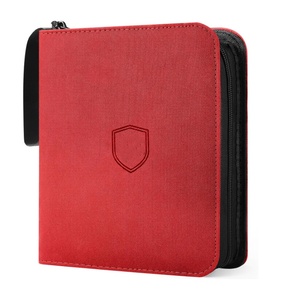 Classeur de cartes personnalisable à 12 pochettes, portable, en cuir PU, pour cartes à collectionner, album de cartes à collectionner, classeur pour cartes à collectionner Toploader - Product Image 6