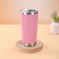 Gobelet isotherme à double paroi sans BPA, en acier inoxydable, pour boissons chaudes ou froides, idéal pour l'extérieur