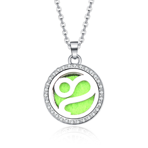 Fashion 12 Pattern Hollow Aromatherapy <strong>Diffuser</strong> Perfume Open Box Pendant <strong>Necklace</strong> for Women Men Jewelry New Arrival - Product Image 5