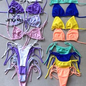 Maillot de bain tendance 2024, tissu doux en fibre de bambou personnalisé, maillot de bain durable, ensemble de bikini imprimé pour femmes - Product Image 1