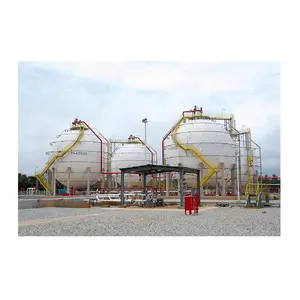 ASME Code 5000 cubic meters lpg sphere 2500 tons liquefied petroleum gas tanks propane storage spherical tanks CIMC brand