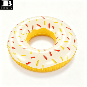 Bouée gonflable en PVC durable <span class=keywords><strong>de</strong></span> qualité supérieure, motif donut, avec décorations, pour adultes et enfants <span class=keywords><strong>de</strong></span> 6 ans et plus - Product Image 6