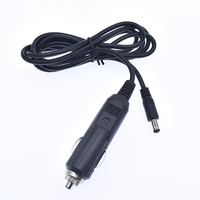 Câble de chargeur de voiture d'alimentation allume-cigare d'usine chargeur de voiture américain noir à Dc5.5 * 2.1 câble allume-cigare mâle