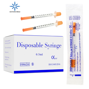 Jeringas de Insulina OHYON L246 Ultrafinas de 29G 30G <span class=keywords><strong>31G</strong></span>, 0.5ml 1ml, Desechables y Estériles, Inyección sin Dolor - Product Image 1