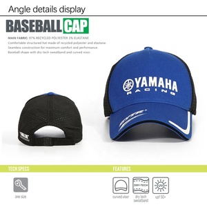 OEM Tùy Chỉnh Lớn Lên Cao Su In Logo 5 Bảng Điều Chỉnh Lưới Thể Thao Mũ Bóng Chày Bán Sỉ Thời Trang Quần Vợt Mũ Thể Thao Ngoài Trời Mũ Bóng Chày - Product Image 3