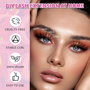 Lông Mi Thiết Kế Mới Cá Nhân Lông Mi Cụm Lụa Khối Lượng Hàn Quốc Phân Đoạn DIY Cụm Lash Mở Rộng - Product Image 5