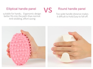Brosse à sec portative en silicone avec logo personnalisé Outil de <span class=keywords><strong>massage</strong></span> <span class=keywords><strong>anti</strong></span>-<span class=keywords><strong>cellulite</strong></span> complet du corps pour le drainage lymphatique Logo personnalisé - Product Image 4