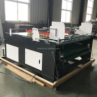 Carton ondulé semi-automatique BYZ-1800 de haute qualité alimentant la petite machine de collage de dossier de carton avec le capteur automatique d'arrêt