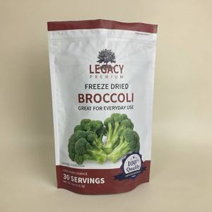 Custom Logo Frozen Food Pouch <b>Heat</b> <b>Seal</b> for Food Dried Vegetable Frozen Vegetables <b>Bag</b> Ziplock Pouches - Product Image 1
