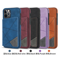 Étui de téléphone portable en cuir PU de luxe pour iPhone 15 14 13 12 11 Pro Max Xs Xr Xs Max, porte-cartes, pochette de protection
