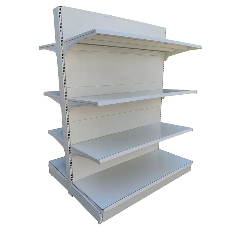 White Medical Store Wood Shelves Furniture Shelving Display Shelves For Luxury Retail Stores