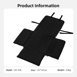 Housse <span class=keywords><strong>de</strong></span> siège <span class=keywords><strong>de</strong></span> <span class=keywords><strong>voiture</strong></span> pour <span class=keywords><strong>chien</strong></span> imperméable en Oxford écologique 2-en-1 pour siège <span class=keywords><strong>avant</strong></span> et arrière pour les voyages - Product Image 6