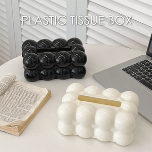 Caja de pañuelos de plástico multiusos para el hogar con forma de crema de <span class=keywords><strong>nube</strong></span> con traje de resorte para varios tamaños de organizador de <span class=keywords><strong>almacenamiento</strong></span> de papel tisú - Product Image 3