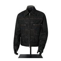 Ensemble en denim selvedge personnalisé XMAMLON, veste en jean selvedge brut, 2 pièces, vêtements de travail pour hommes avec décoration boutonnée