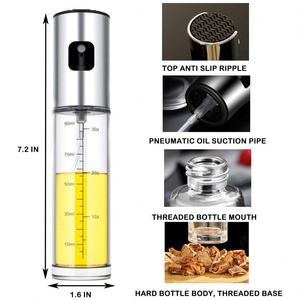 Stainless Steel Oil Sprayer for Cooking Oil Sprayer Mister for Air Fryer Vegetable Vinegar Oil Portable <b>Mini</b> Kitchen Gadgets - Product Image 2