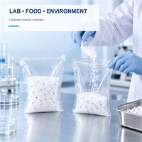 Sacs d'échantillons stériles transparents pour l'analyse de l'eau, du sol et de l'environnement avec fermeture à pression pratique