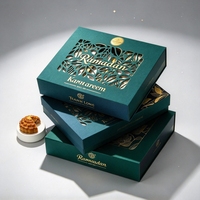 Boîte à rabat personnalisée de qualité supérieure pour l'emballage du Ramadan, destinée aux détaillants de coffrets cadeaux de marque et aux cadeaux pour les fêtes islamiques