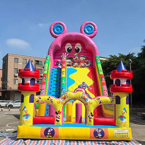 <span class=keywords><strong>Castillo</strong></span> Inflable Comercial con Tobogán y Piscina, Parque Infantil <span class=keywords><strong>de</strong></span> PVC para Niños y Adultos - Product Image 4