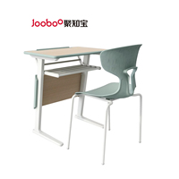 Mobilier École Bureau et Chaise Étudiant Pause Déjeuner Dormir Bureaux et Chaises Chaise de Classe Avec Tablette Bras Ensemble Scolaire