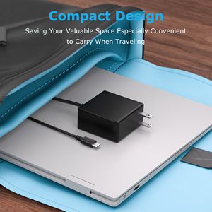 Adaptador de Corriente USB C de 65W PD, Cargador Rápido de Pared con Protección OCP Contra Sobretensión, Compatible con Baterías de Portátiles Tipo C - Product Image 3