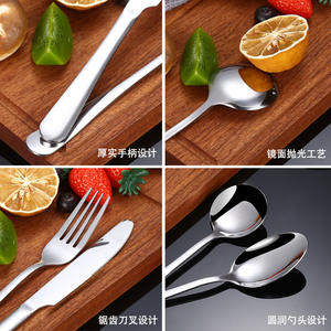 Stainless Steel <b>Portable</b> <b>Cutlery</b> <b>Set</b> 8 Piece With Straw Reusable Camping Utensil Kit For Outdoor Picnic Travel - Product Image 4